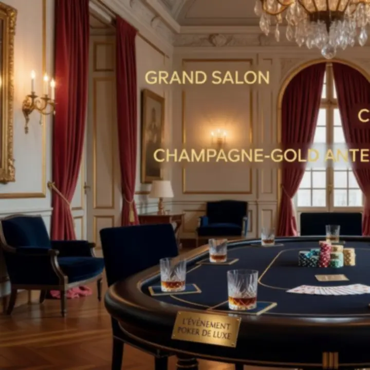 Scène de poker événementiel chic et convivial GEO-BER