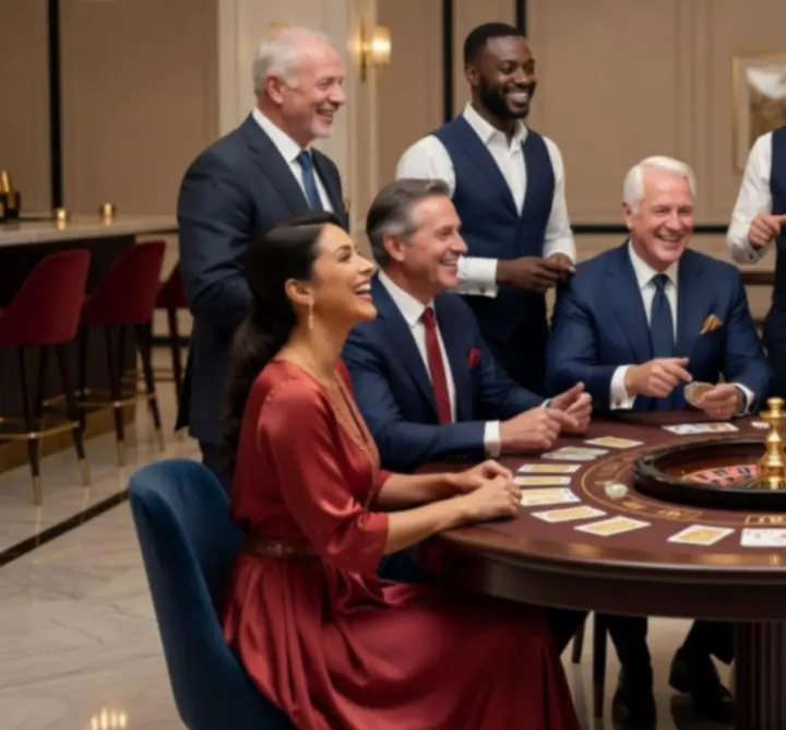 Soirée de jeu récréatif lors d'un événement privé et d'entreprise, dans une ambiance élégante.